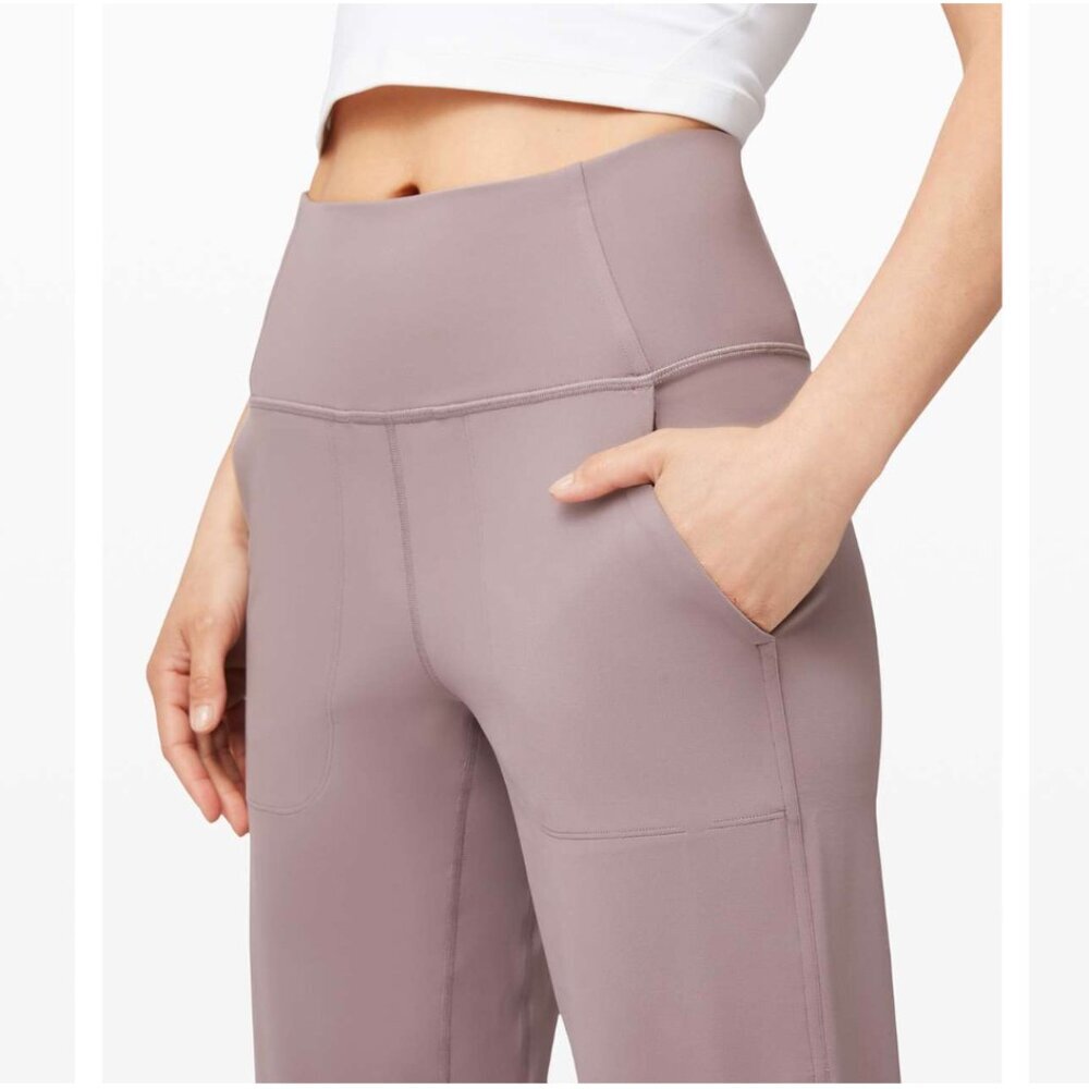 Lululemon Align Jogger 28" Vent Violet Verbena Taupe Open Slit Yoga size 2 - Picture 4 of 12